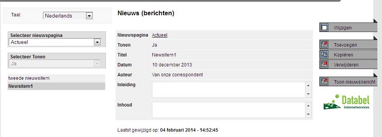 nieuwsBericht