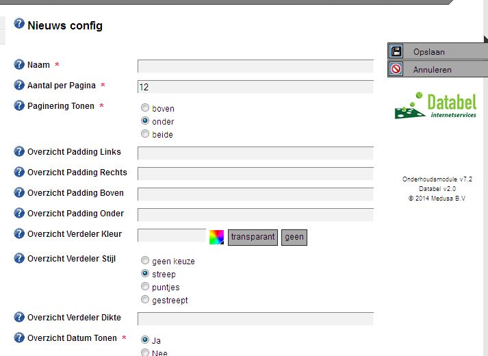 nieuws config